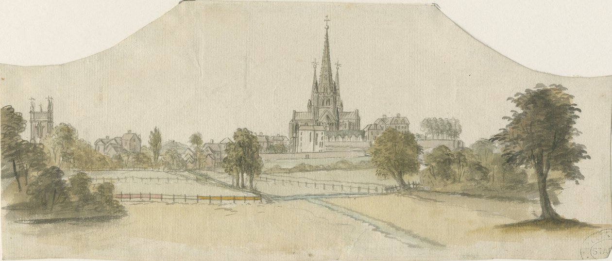 Cathédrale de Lichfield - Vue est - Unbekannt