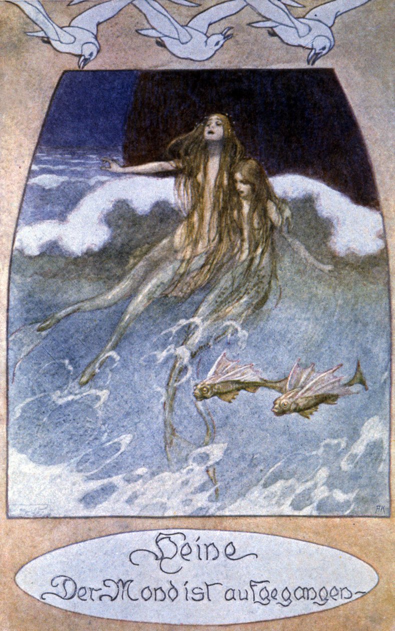 Sirènes, vers 1900 (carte postale) - Unbekannter Künstler