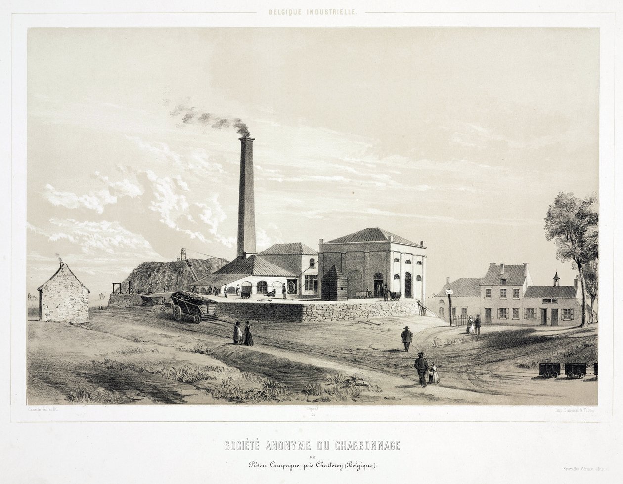 Exploitation minière, charbon de la compagnie minière de Pieton Campagne, Belgique - Unbekannt
