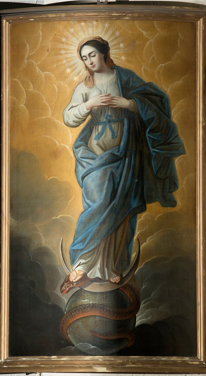 Église paroissiale (Parochiekerk Onze-Lieve-Vrouw). Intérieur. Peinture. - Unbekannter Künstler