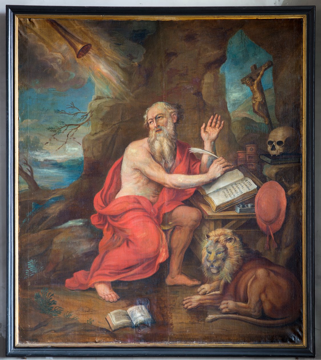 Église paroissiale (Parochiekerk Sint-Denijs). Intérieur. Peinture. - Unbekannter Künstler