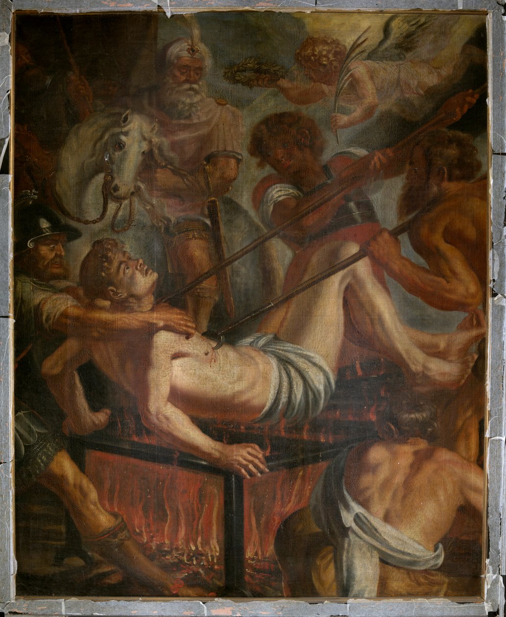 Église paroissiale (Parochiekerk Sint-Laurentius). - Unbekannter Künstler