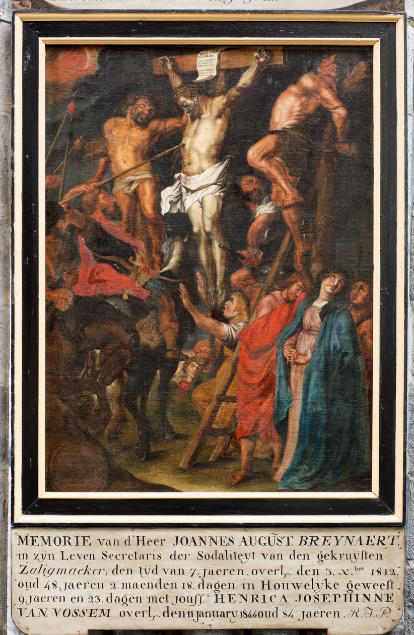Église paroissiale (Parochiekerk Sint-Walburga). Peinture. - Unbekannter Künstler