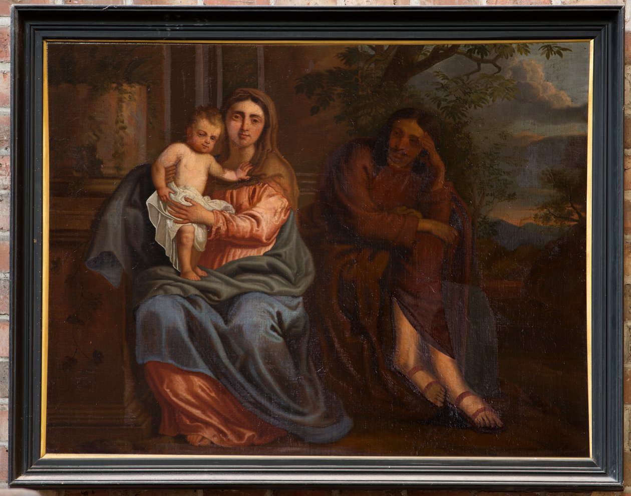 Église paroissiale (Parochiekerk Sint-Walburga). Peinture. - Unbekannter Künstler