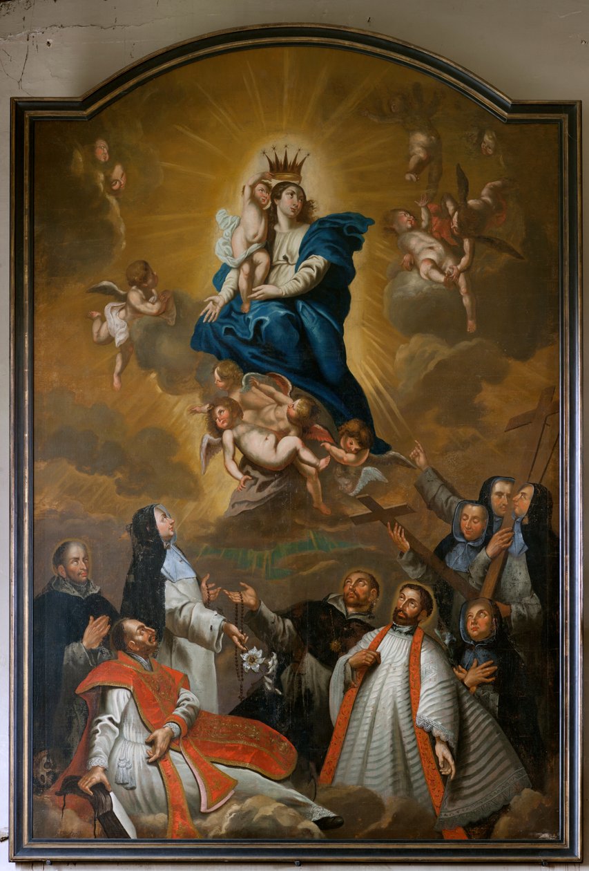 Église paroissiale. Intérieur. Peinture. - Unbekannter Künstler