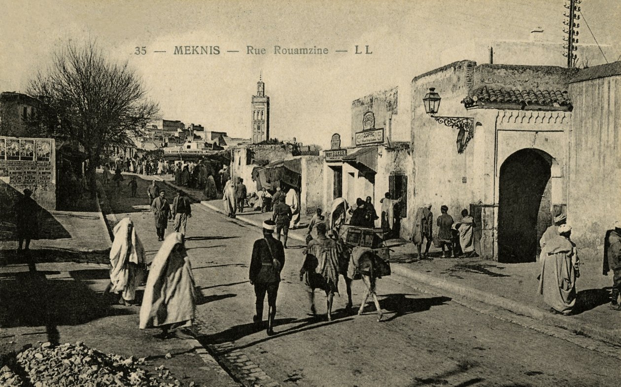 Rue Rouamzine à Meknès, Maroc - Unbekannter Künstler