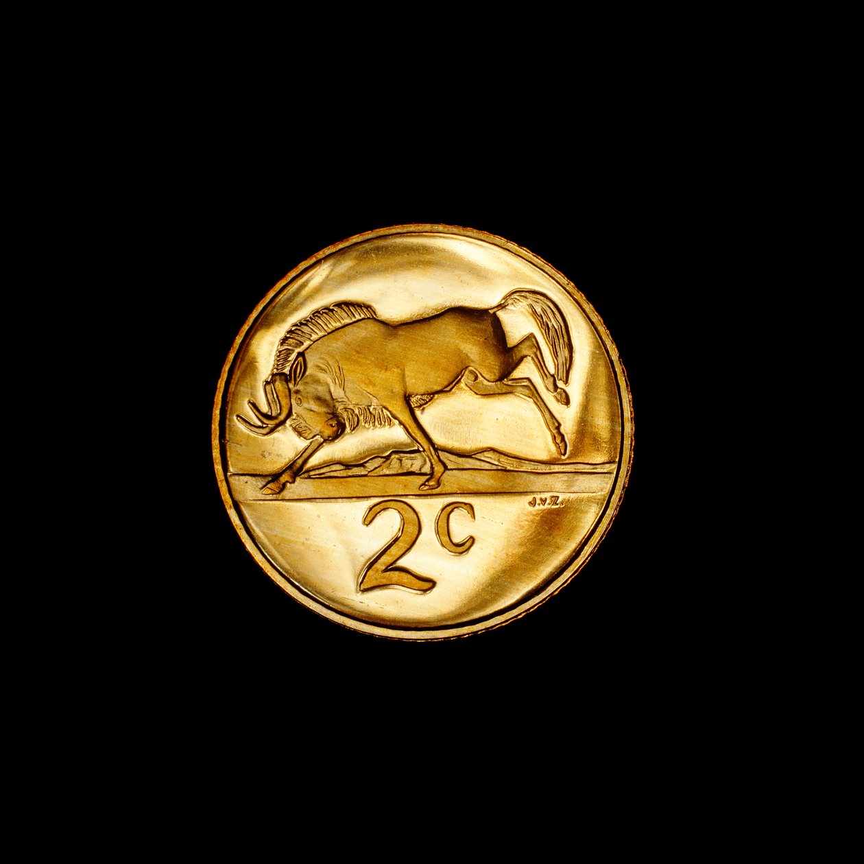 Pièce sud-africaine de 2 cents - Unbekannter Künstler