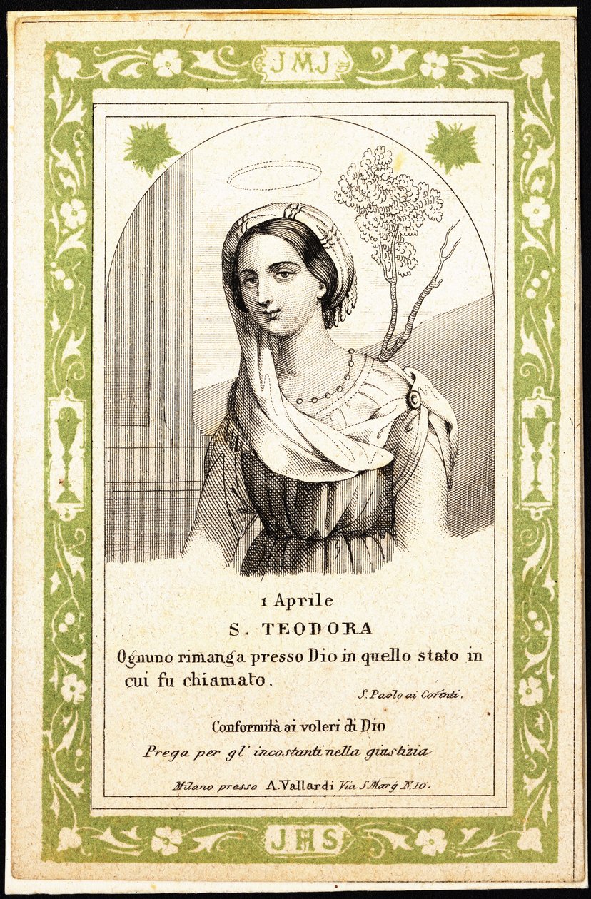 Sainte Théodora, début du 20e siècle - Unbekannter Künstler