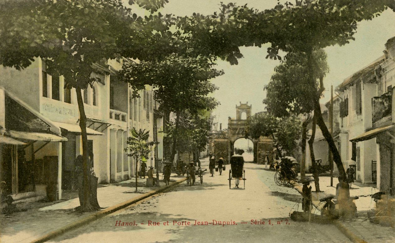 Vue de rue de Hanoï, Vietnam - Unbekannter Künstler