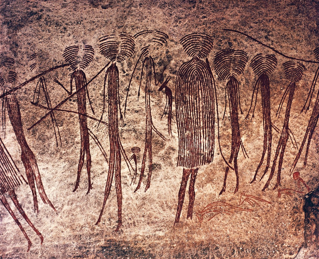 Tanzanie, région de Dodoma, Kondoa, Dessins rupestres - William M. Timlin