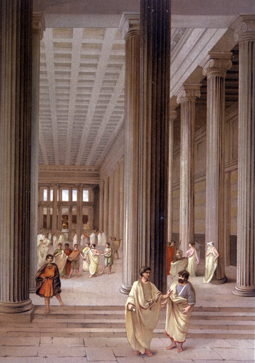 Temple à Pompéi - Unbekannter Künstler