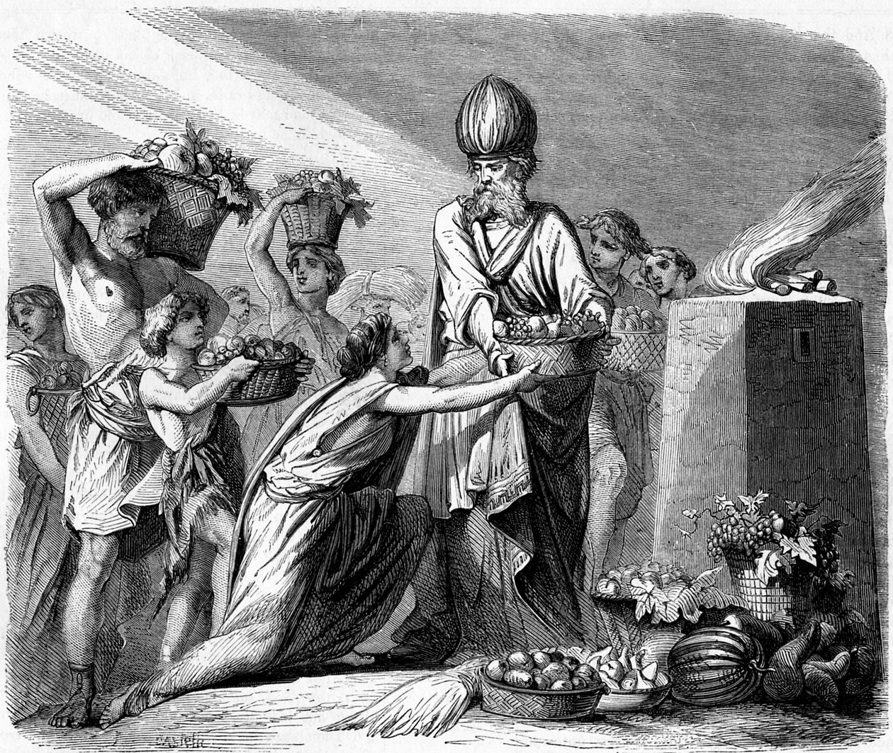 Le panier des premiers fruits - Bible - Unbekannter Künstler