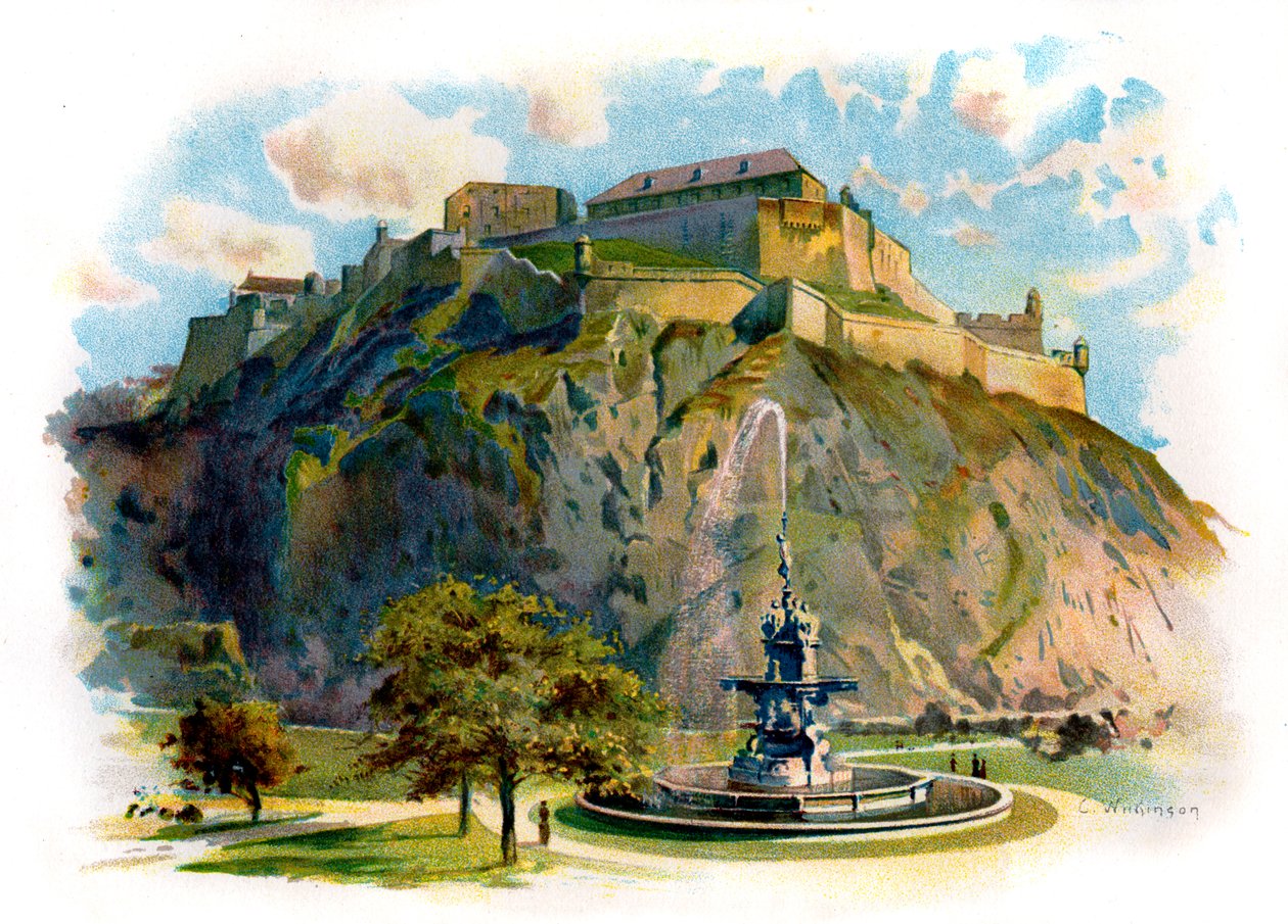 Le Rocher du Château, Édimbourg - Unbekannter Künstler