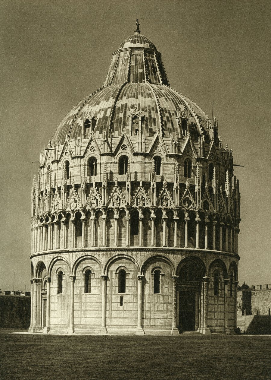 Vue du baptistère de Pise - Unbekannt