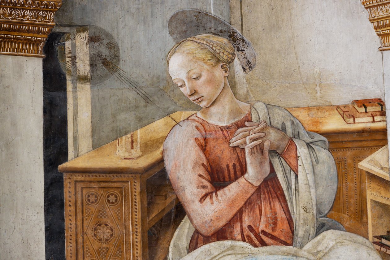 Vierge Marie (détail) - Unbekannter Künstler