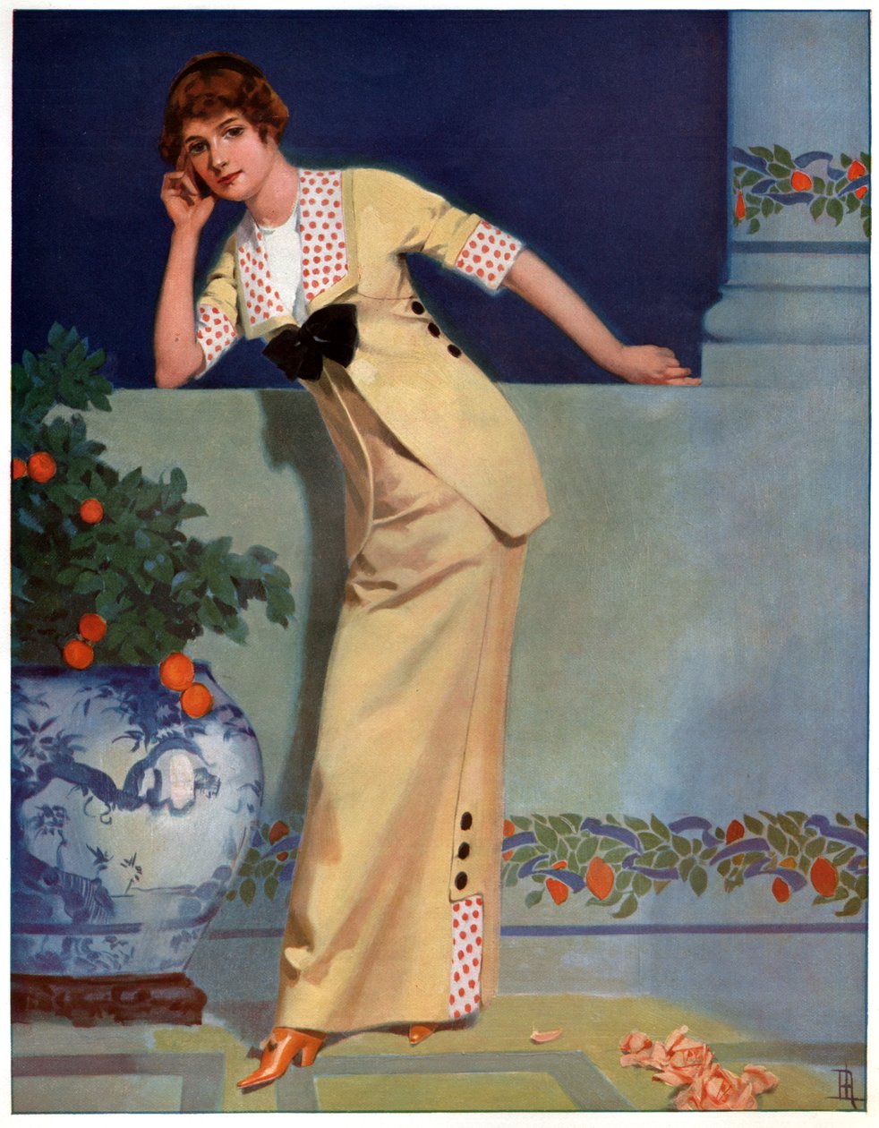 Femme en 2700. (Illustration, vers 1910) - Unbekannter Künstler
