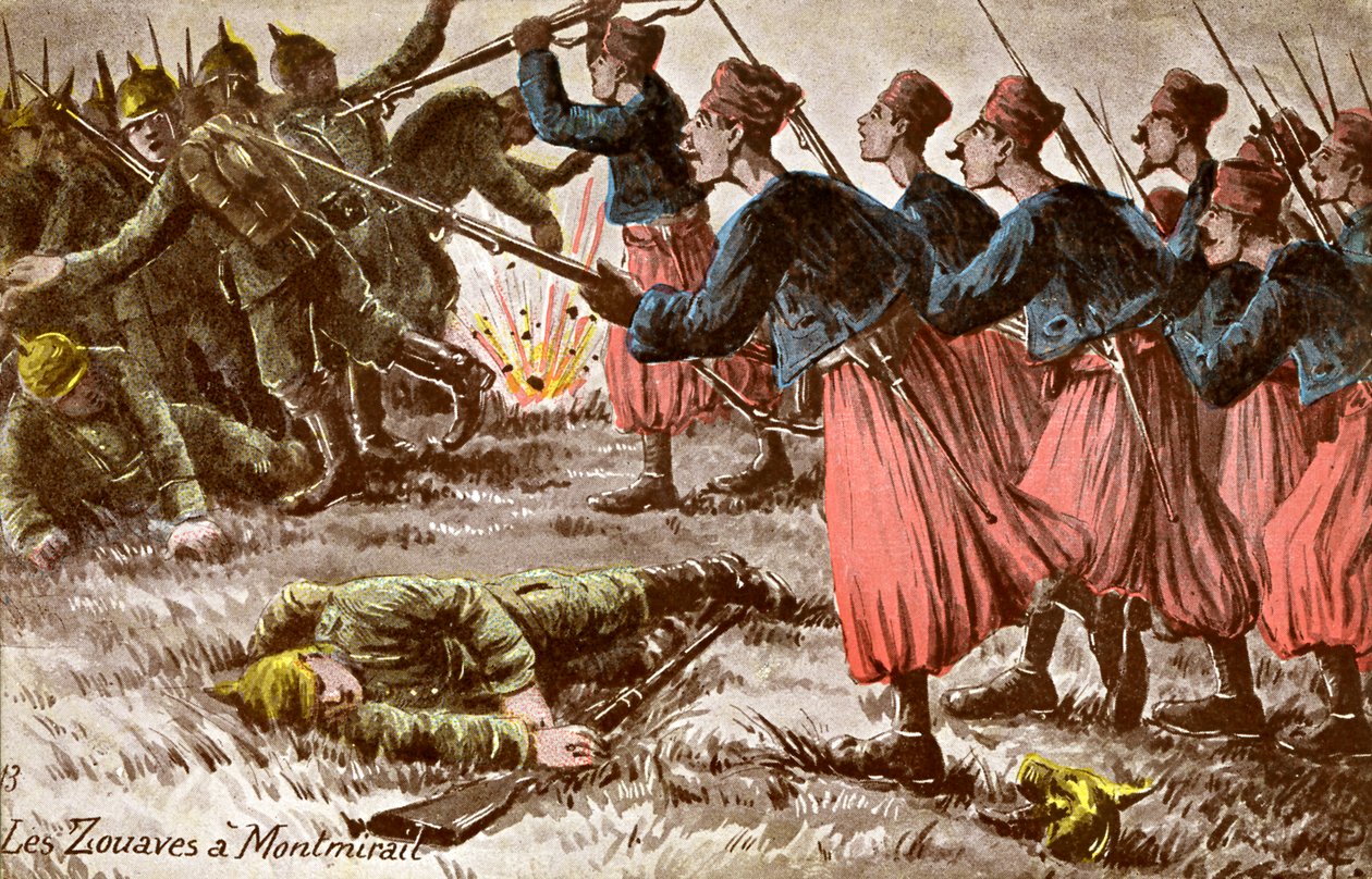 Zouave à Montmirail sur le front occidental - Unbekannter Künstler