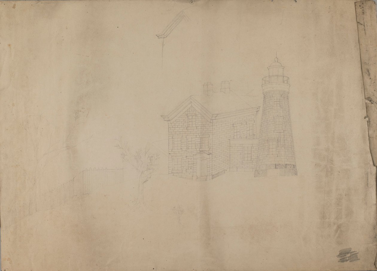 Phare et maison - Unidentified