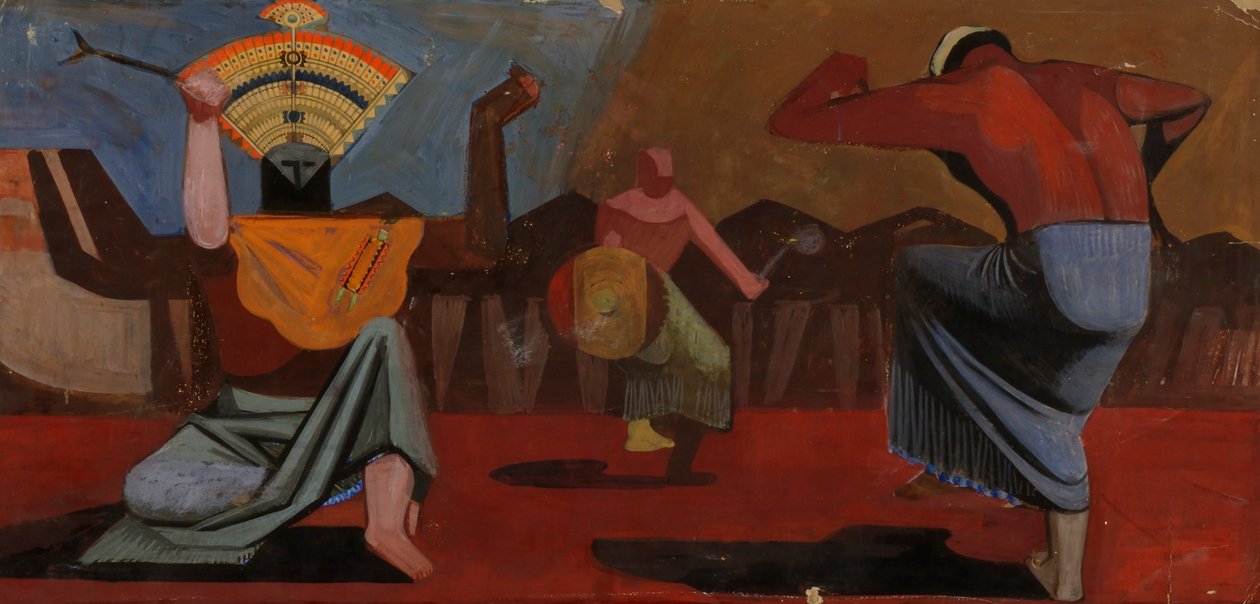 Sketch pour les danseurs indiens - Unidentified