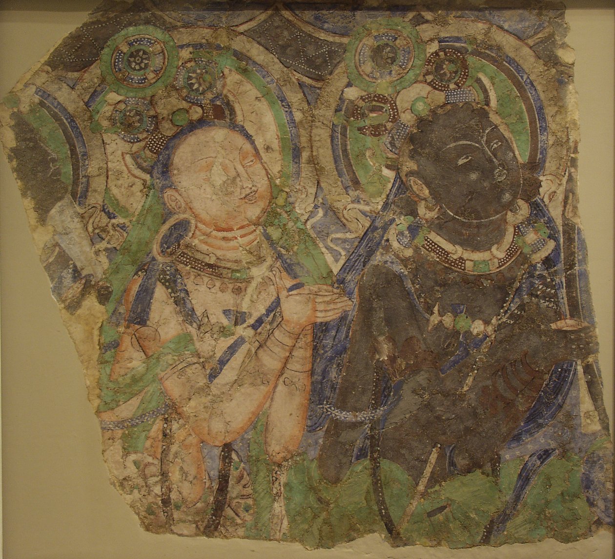 Deux bodhisattvas en adoration - Unidentified