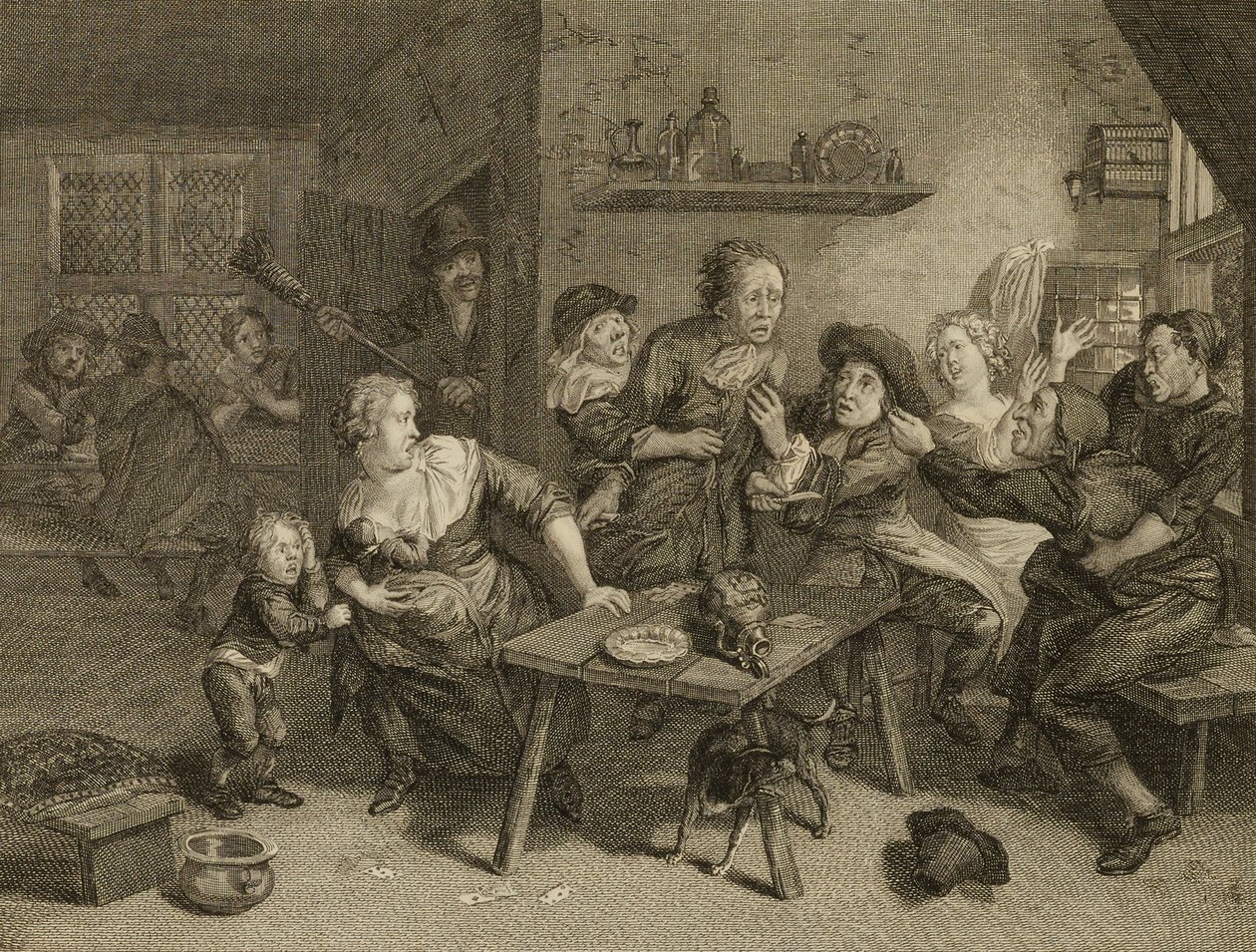 Deux hommes tirant des couteaux... - Unidentified