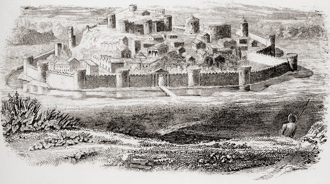 Apparence générale des forteresses anciennes et architecture typique d