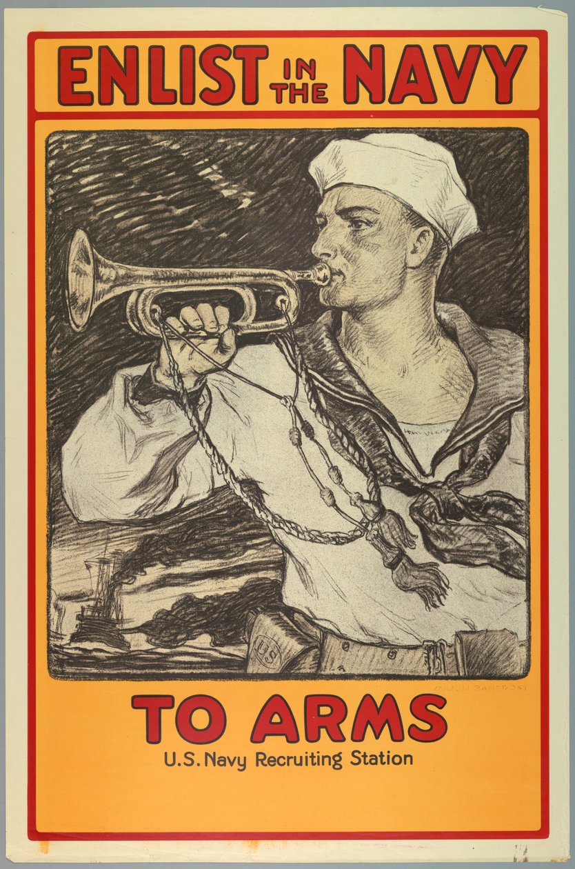 Affiche, Engagez-vous dans la marine, 1917 - Unknown