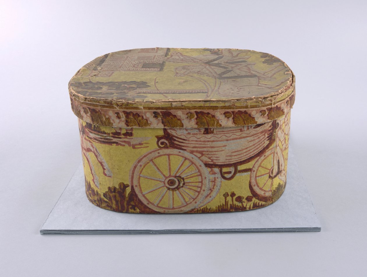 Boîte à chapeau et couvercle (USA), 1830-1835 - Unknown
