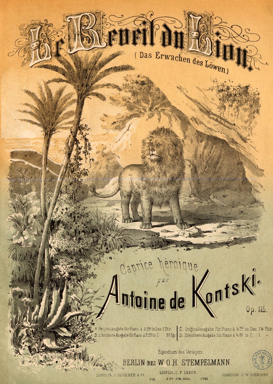 Le Réveil du Lion par Anton Kontski - Unbekannt Unbekannt