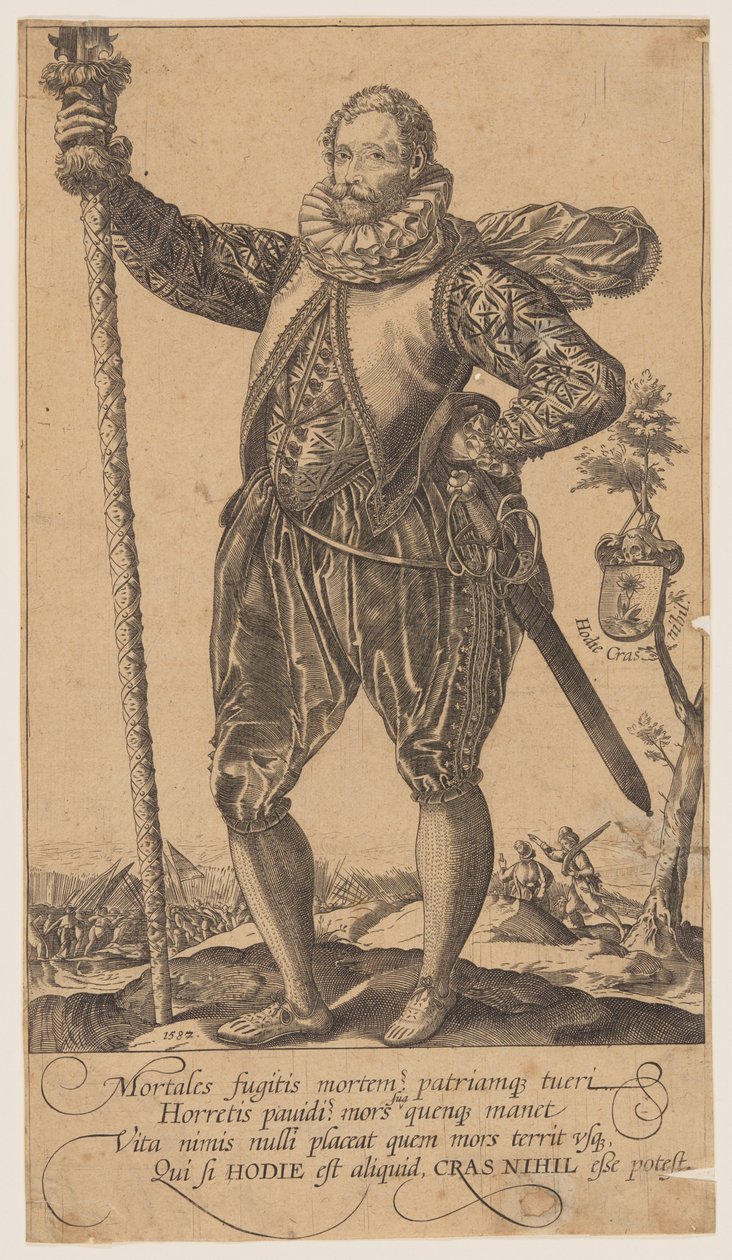 Un homme-pic tourné vers la gauche - Unknown