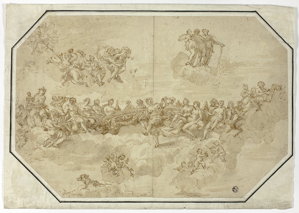 Fête des dieux : Conception du plafond - Unknown
