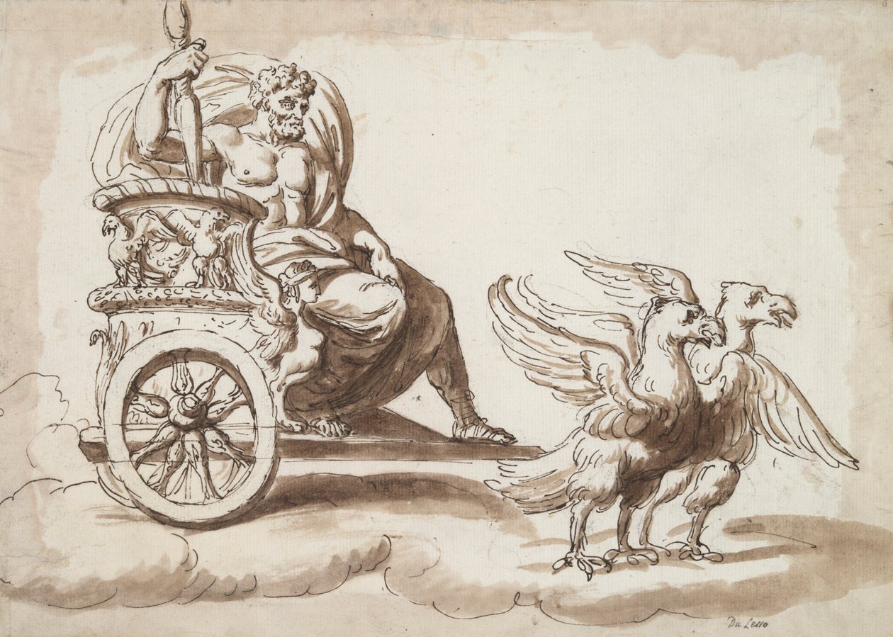 Jupiter dans un char tiré par des aigles - Unknown