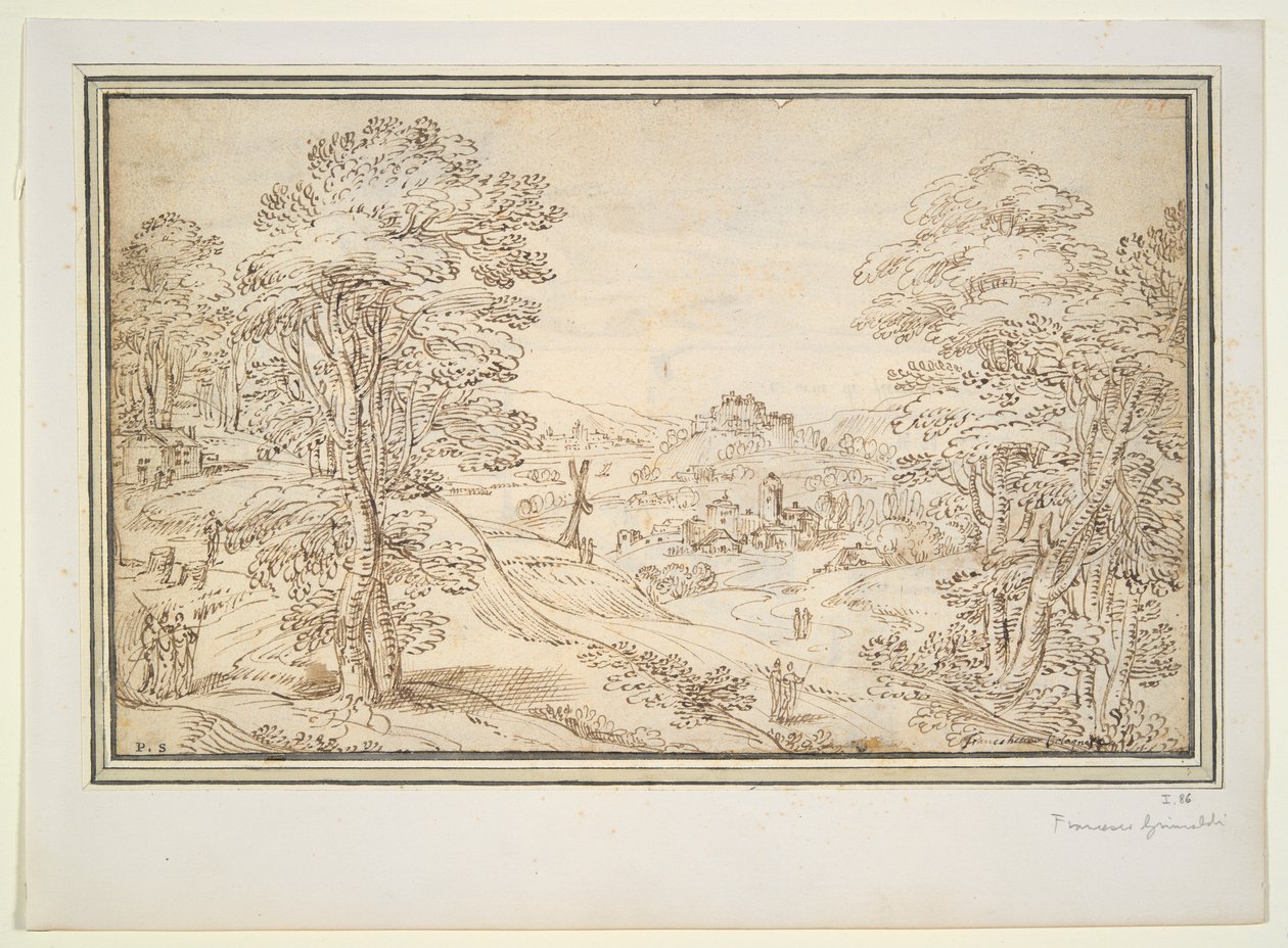 Paysage (recto); Vue d