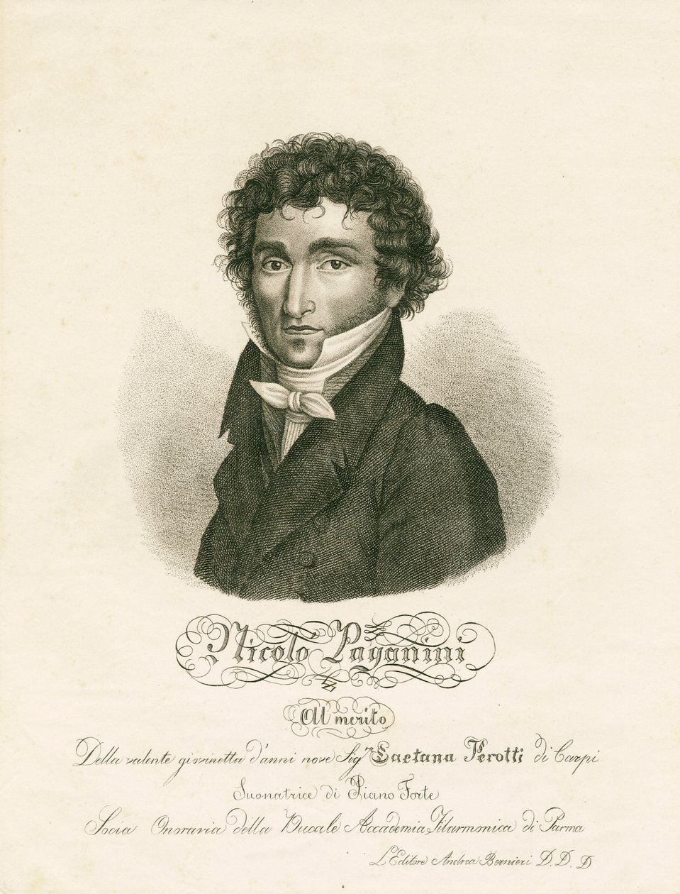 Niccolo Paganini - portrait - Unknown