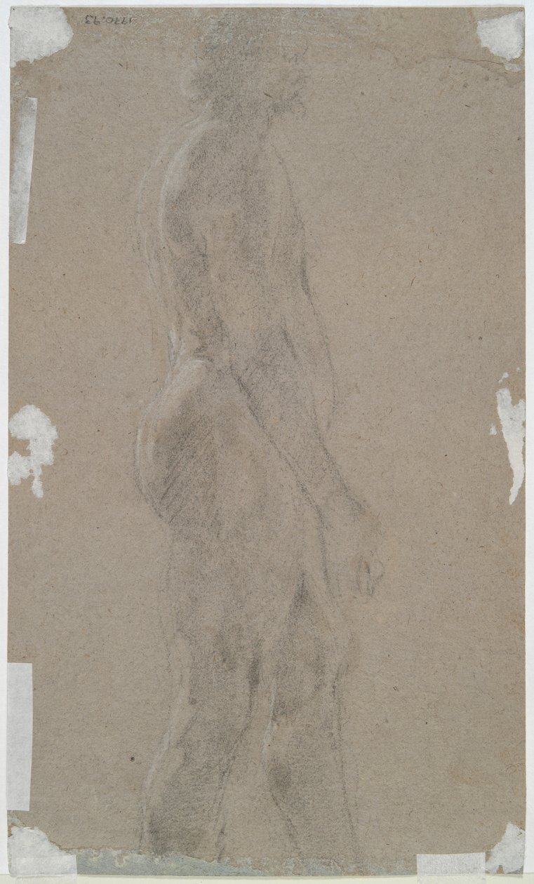 Homme nu (recto); Figure masculine de profil (verso) - Unknown