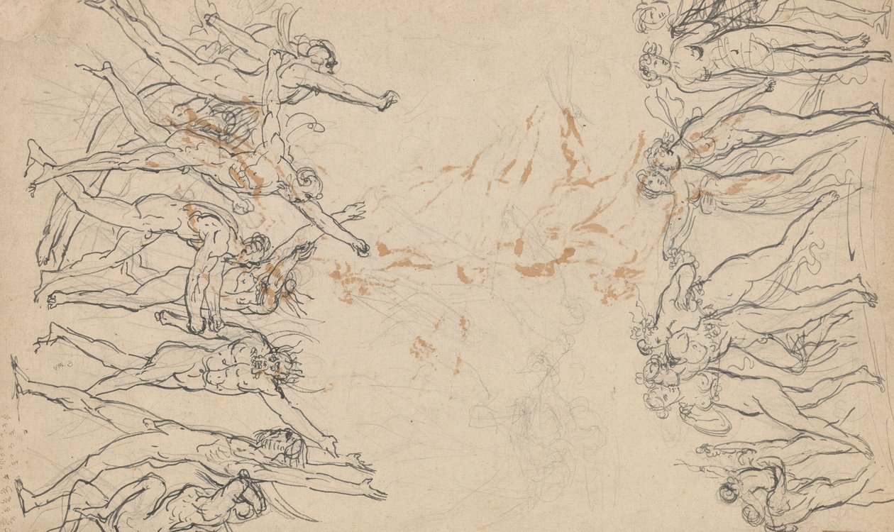 Nus jouant à colin-maillard - Unknown