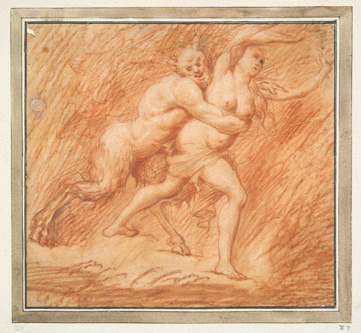 Nymphe et Satyre - Unknown