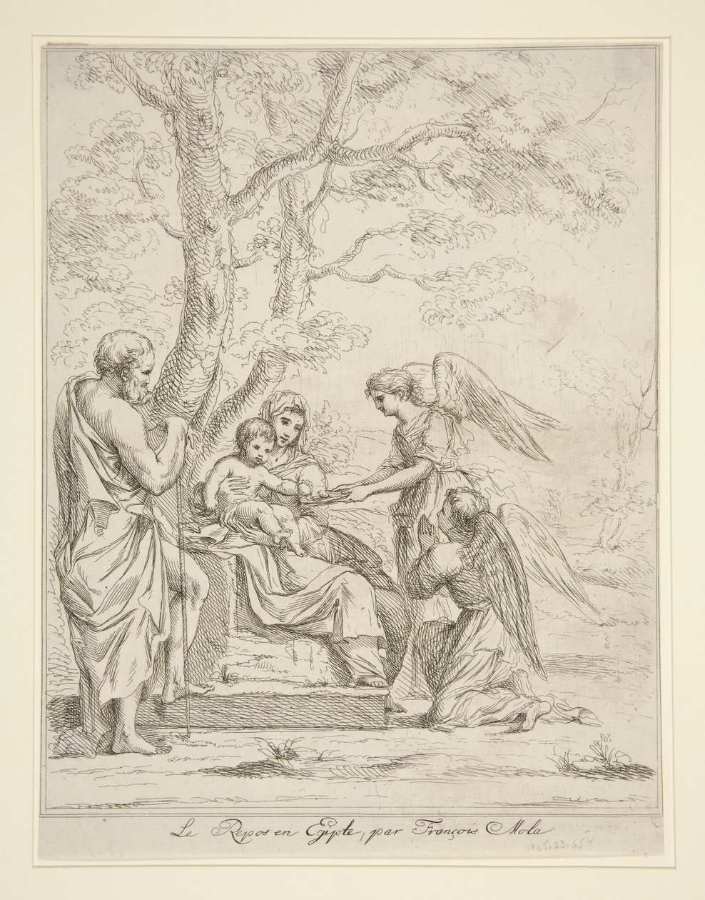 Repos pendant la fuite en Égypte - Unknown