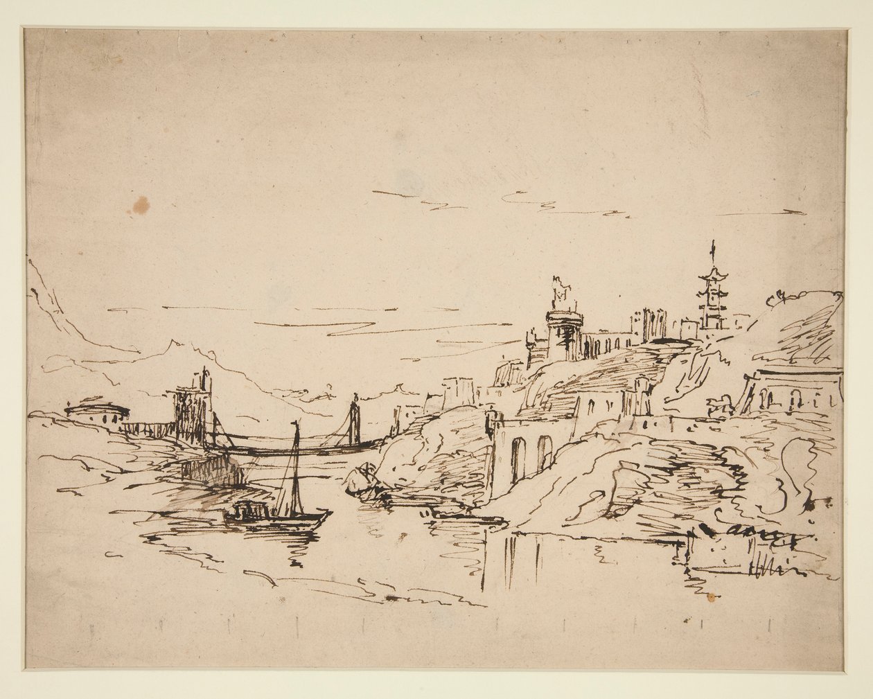 Paysage fluvial - Unknown