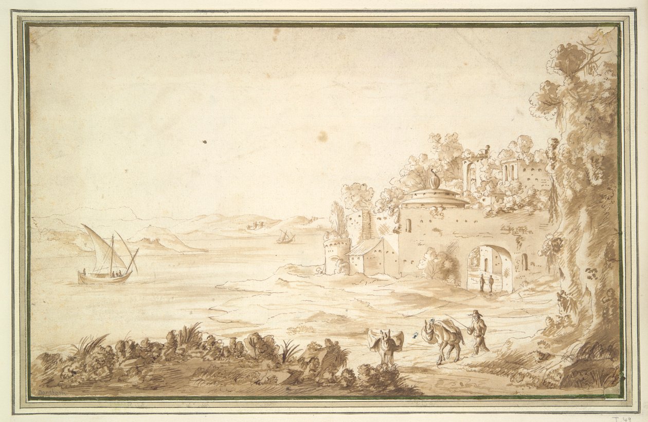 Ruines au bord d
