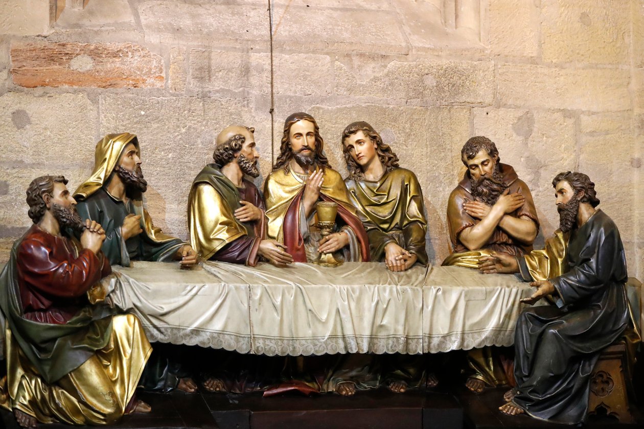 Église Saint-Martin, La Cène, statues, Mulhouse, France - Unknown