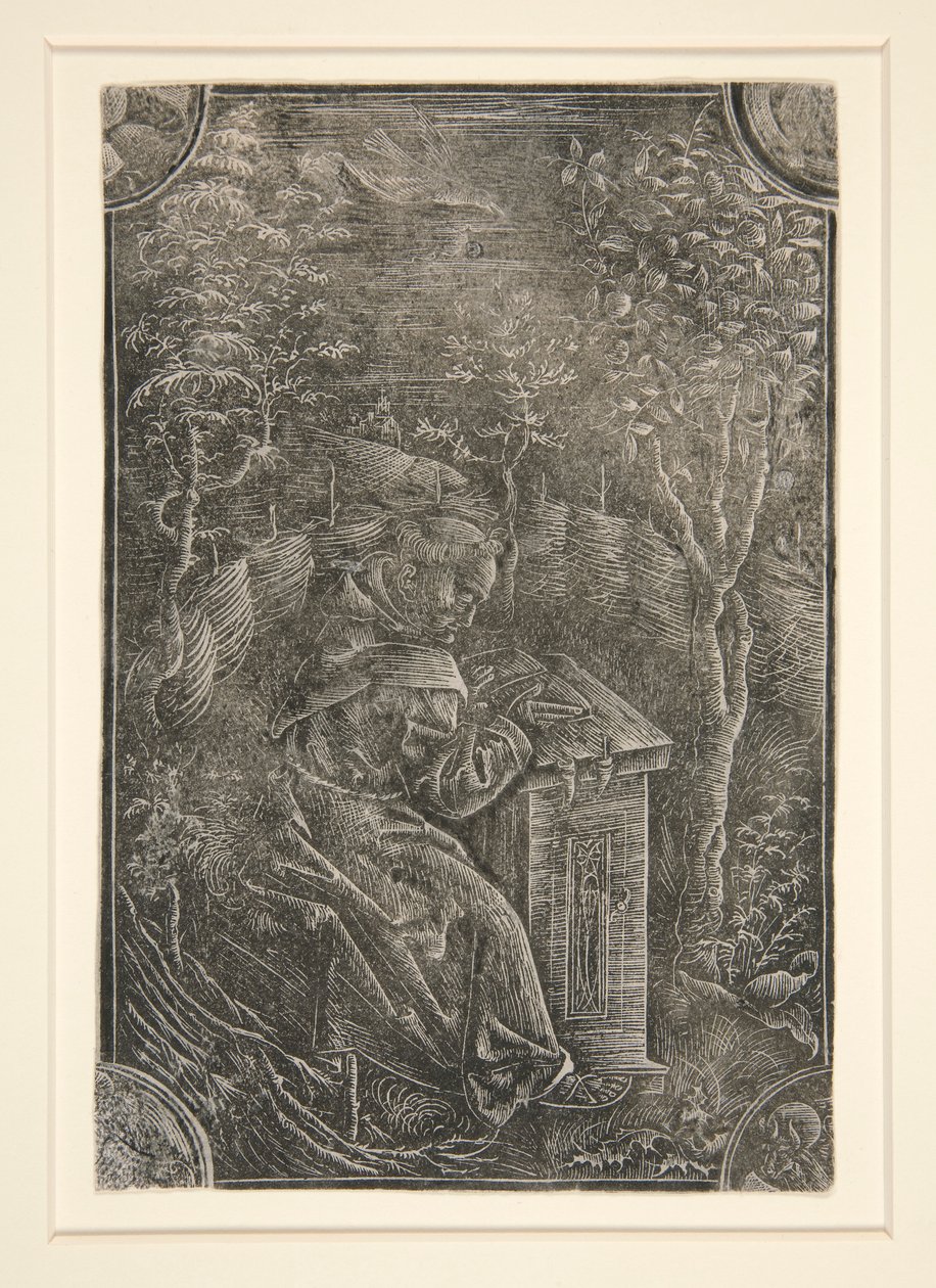 Le Franciscain, Pelbartus de Temesvar dans un jardin - Unknown