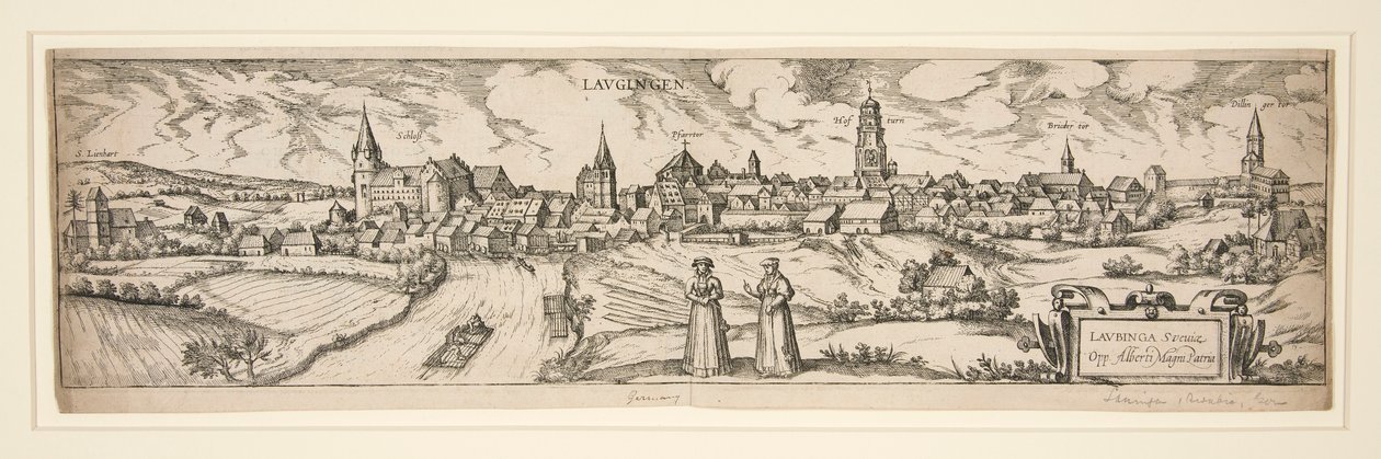 Sans titre (Château Lienhart, etc. Paysage urbain de LAUGIGEN) - Unknown