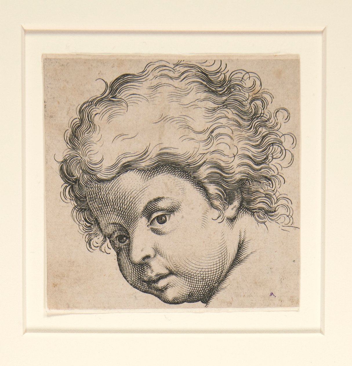 Sans titre (enfant regardant vers le bas) - Unknown