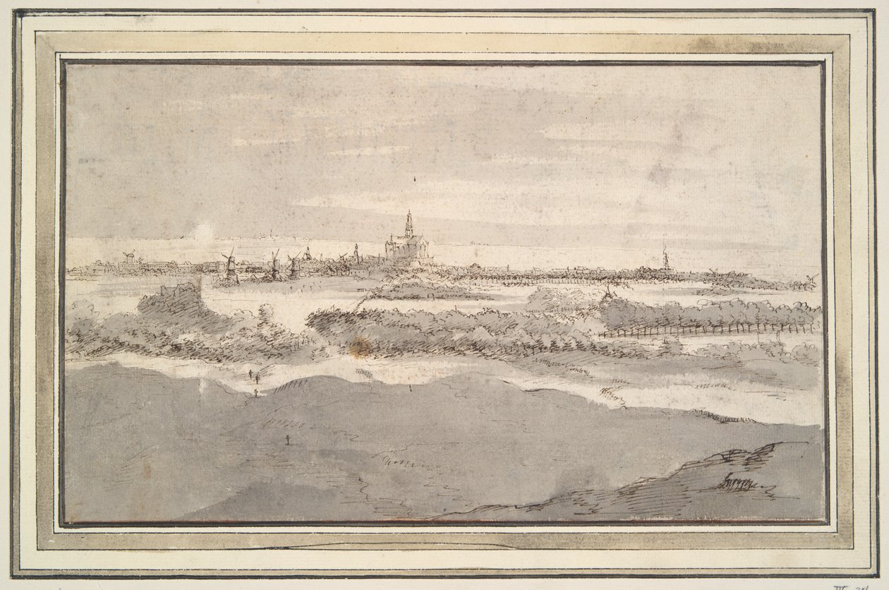 Vue de Haarlem depuis le nord-ouest - Unknown