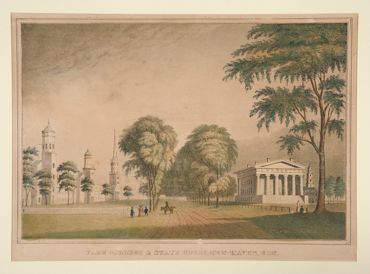 Yale College et State House, New Haven, Con. - Unknown
