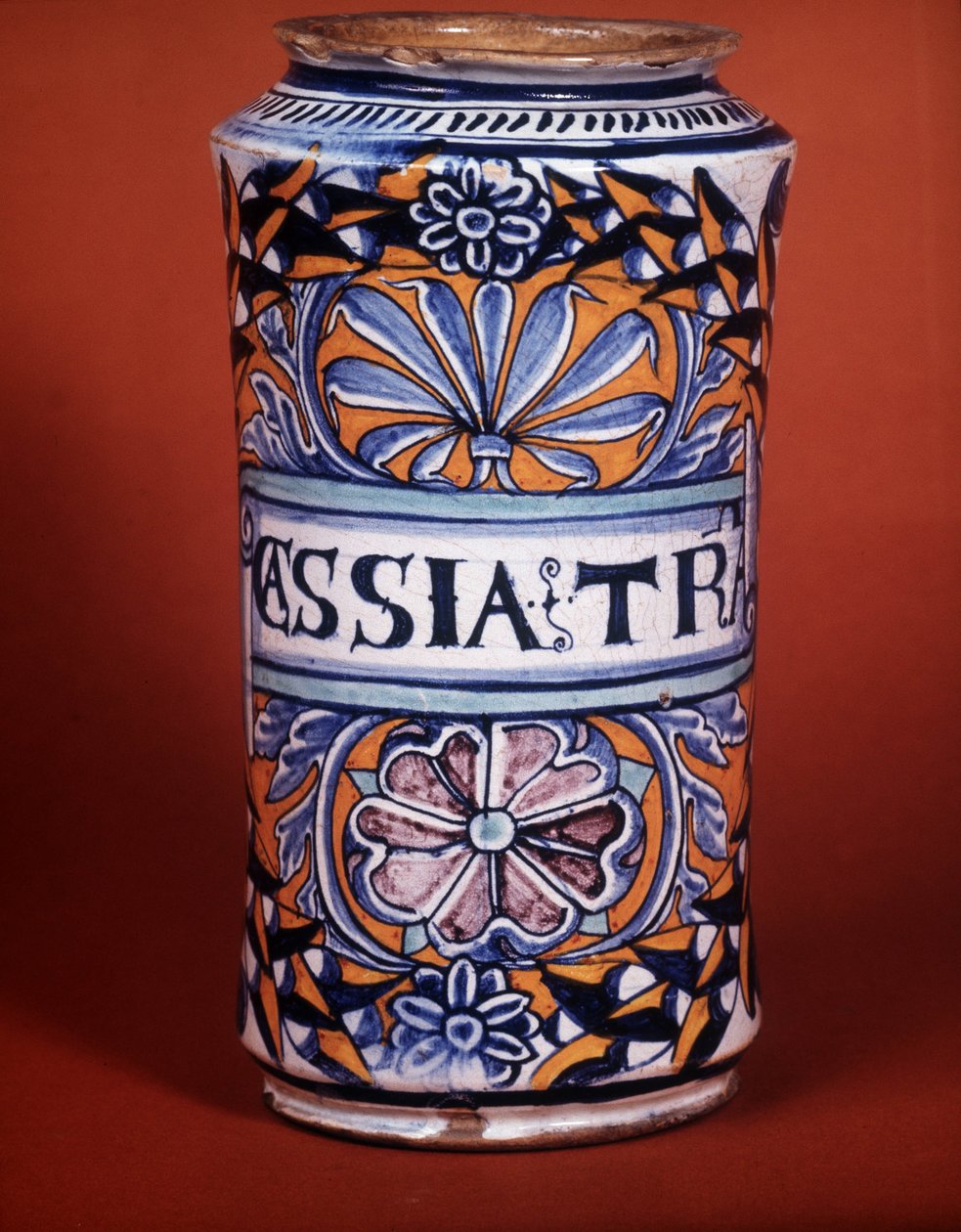 Albarello : vase de pharmacie, faïence - Unknown artist
