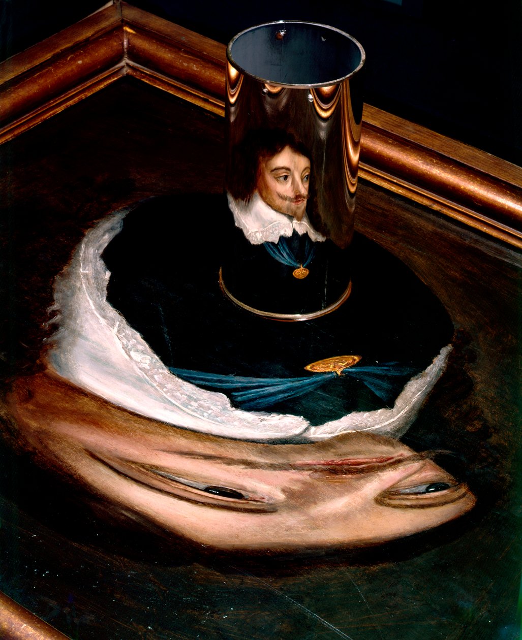 Portrait anamorphique de Charles Ier - Unknown
