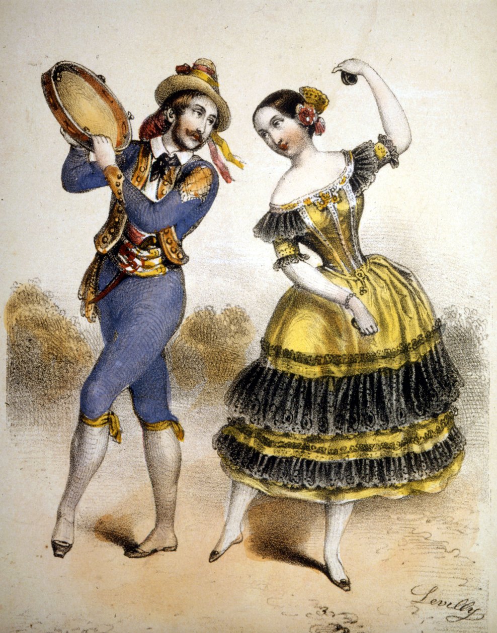 Boléro. Gravure vers 1850 - Unknown artist
