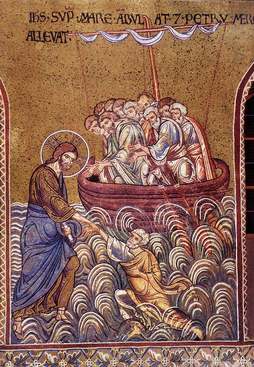 Christ marchant sur les eaux - Unknown artist